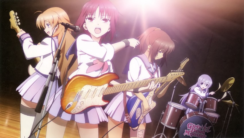 iwasawa masami, hisako, sekine shiori, and irie miyuki (angel beats!)