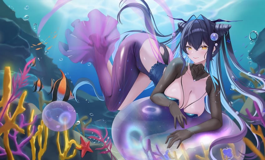 little mermaid (goddess of victory: nikke) drawn by hing_(pixiv_93969166)