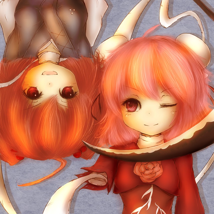 onozuka komachi and ibaraki kasen (touhou) drawn by amano_jack