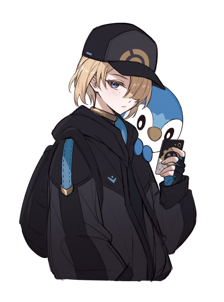 piplup and freminet (pokemon and 1 more) drawn by yagimi0n