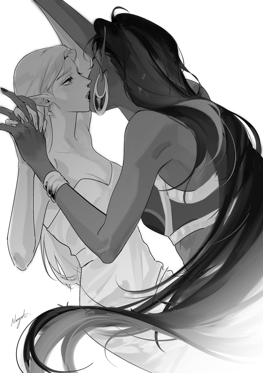 princess zelda and urbosa (the legend of zelda and 1 more) drawn by neiigal