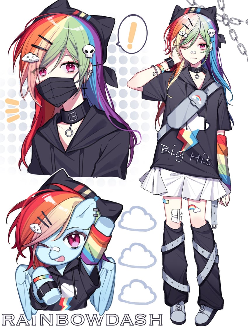 rainbow dash (my little pony and 1 more) drawn by ebina_(hfn29852262)