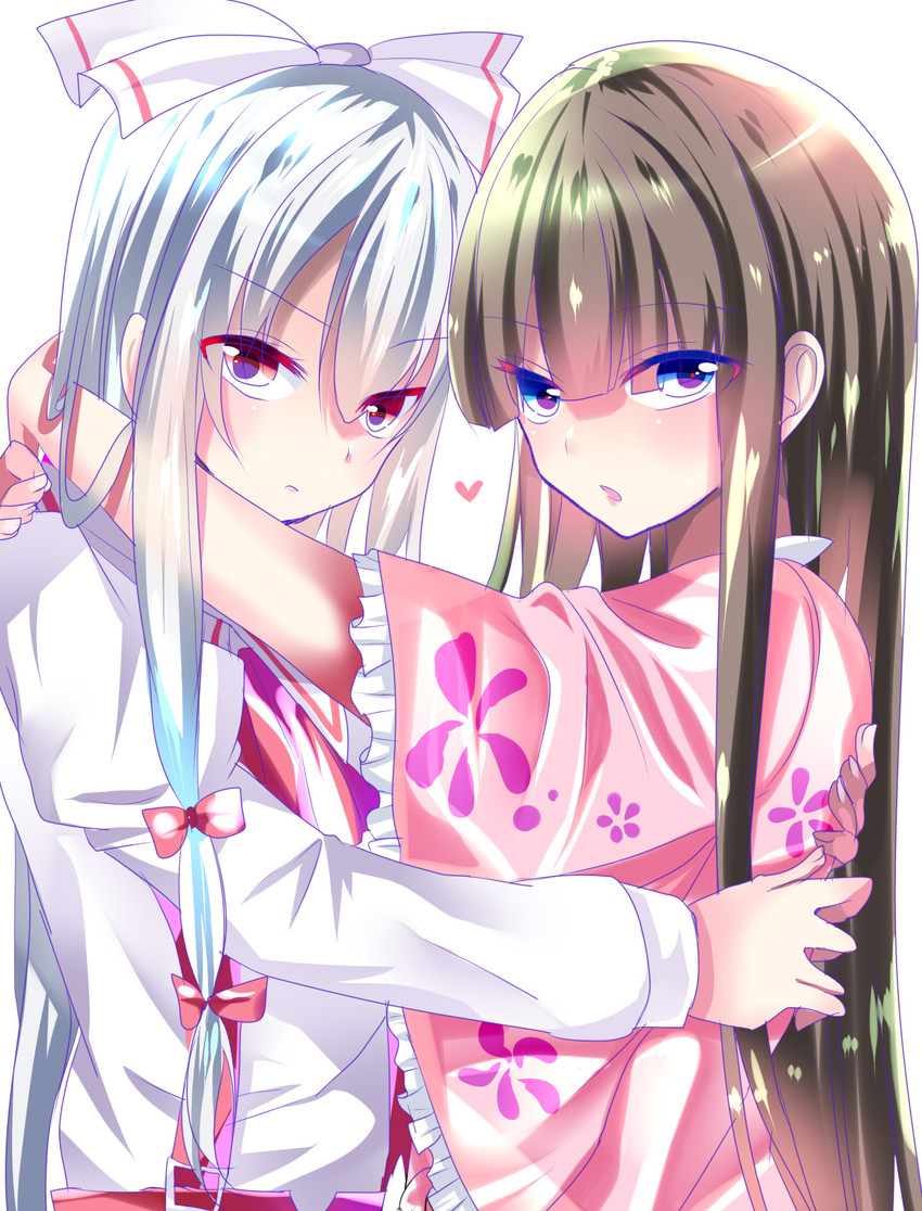 fujiwara no mokou and houraisan kaguya (touhou) drawn by umi_no_suzuka