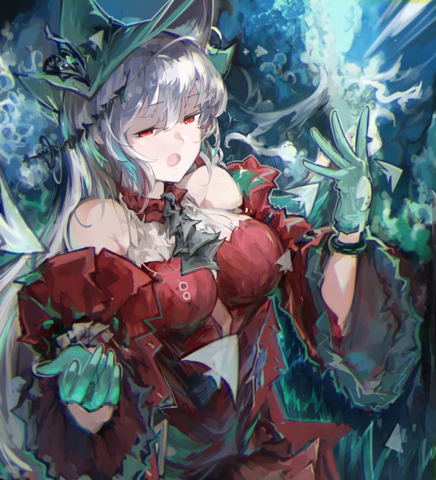 skadi and skadi the corrupting heart (arknights) drawn by jumbowhopper