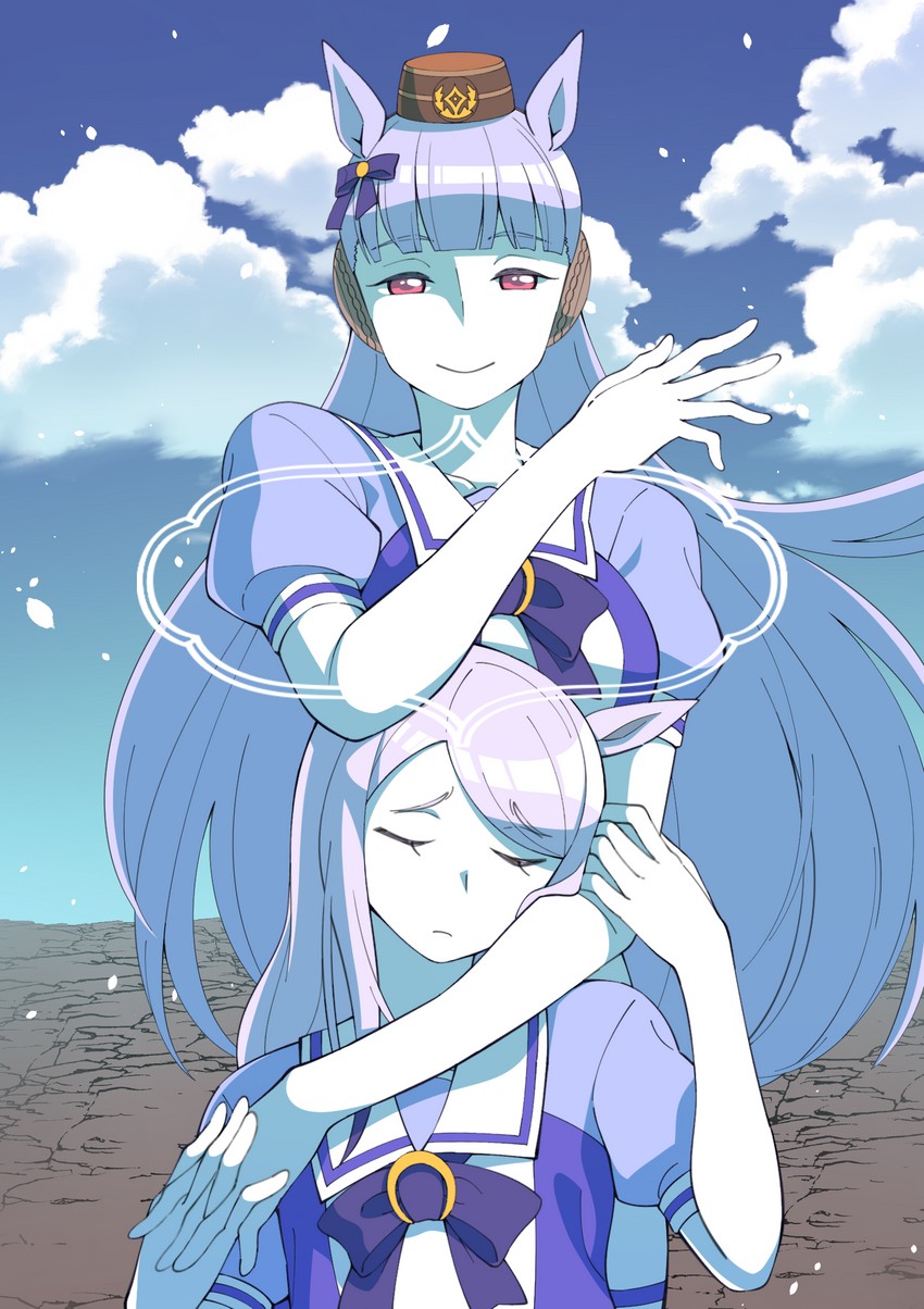 mejiro mcqueen and gold ship (umamusume and 1 more) drawn by peaceyj