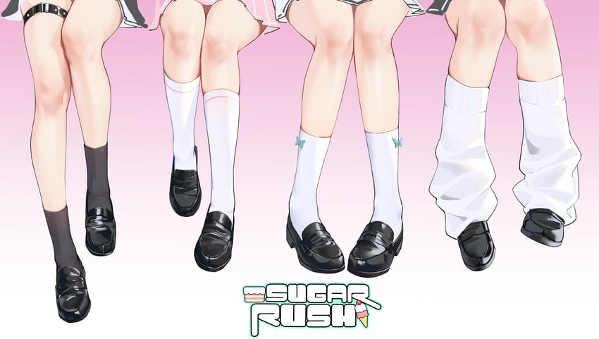 kazusa, natsu, airi, and yoshimi (blue archive) drawn by painterliuhao