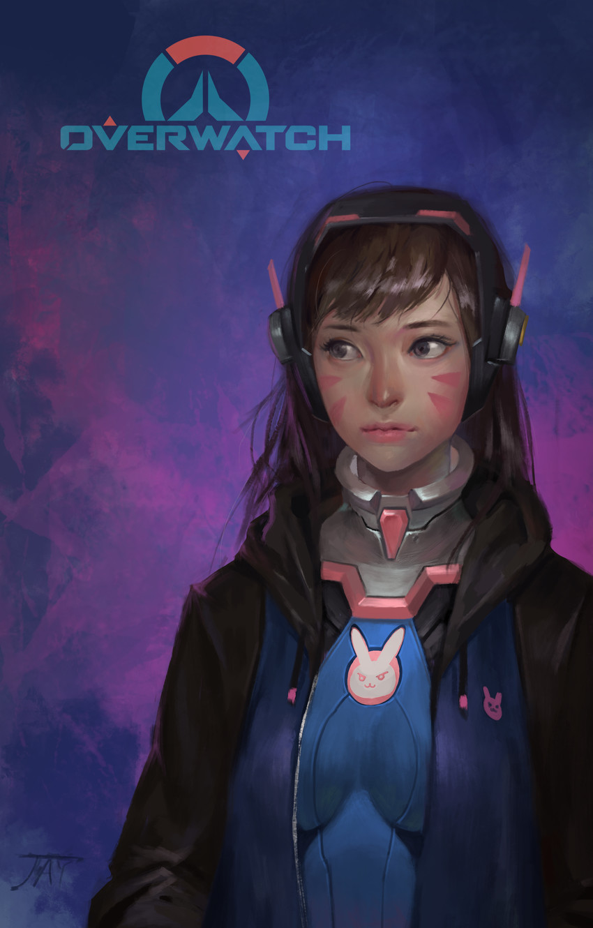 d.va (overwatch and 1 more) drawn by midfinger