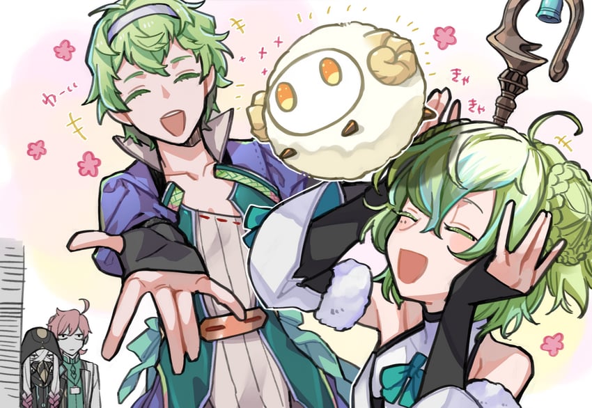 romani archaman, asclepius, paris, apollo, and david (fate and 1 more) drawn by sigm