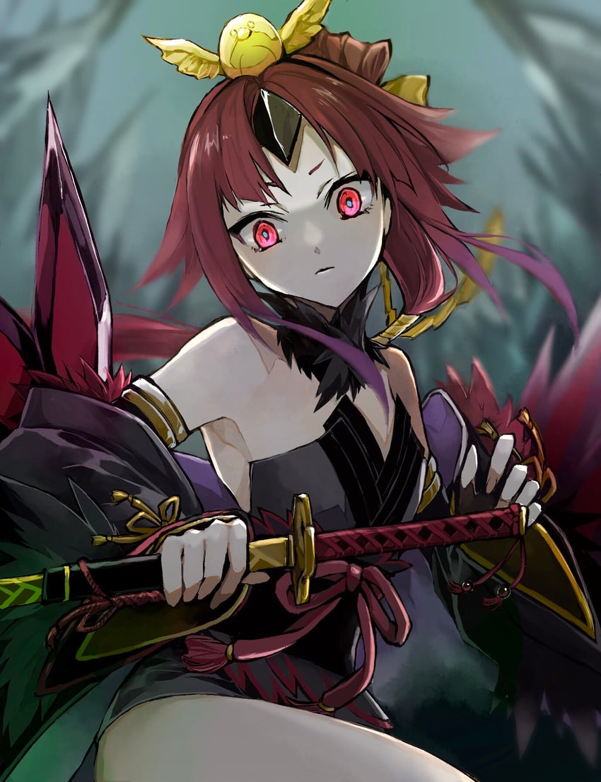 beni-enma and beni-enma alter (fate and 1 more) drawn by kino_kokko