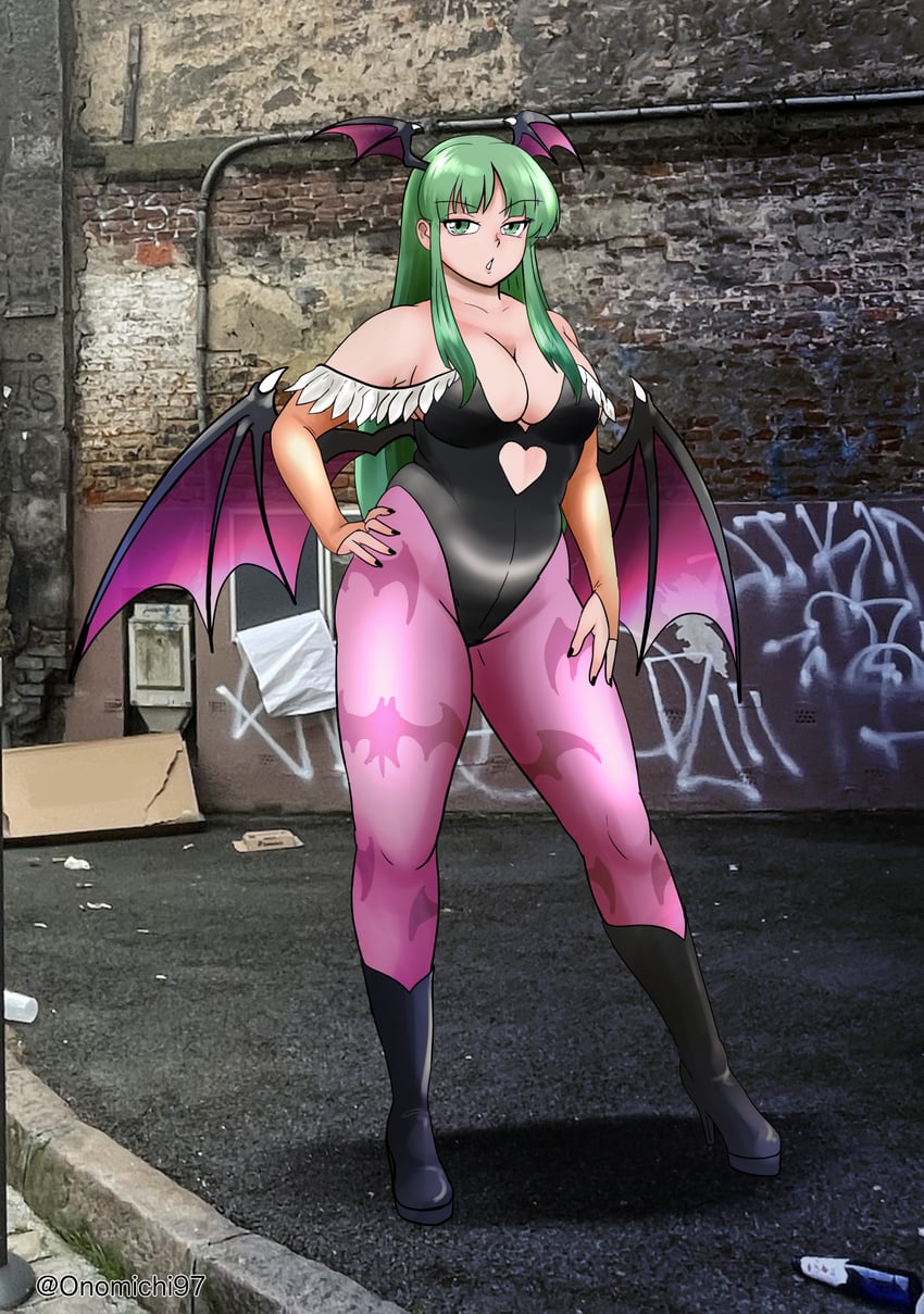 morrigan aensland (darkstalkers) drawn by onomichi_(528959)