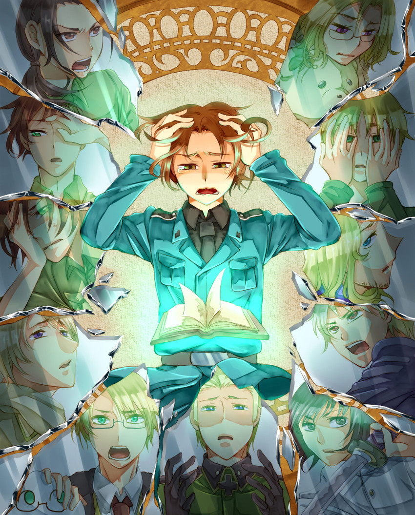america, united kingdom, japan, russia, china, and 9 more (axis powers hetalia and 1 more) drawn by pokupoku_(yamanashi_yuuya)