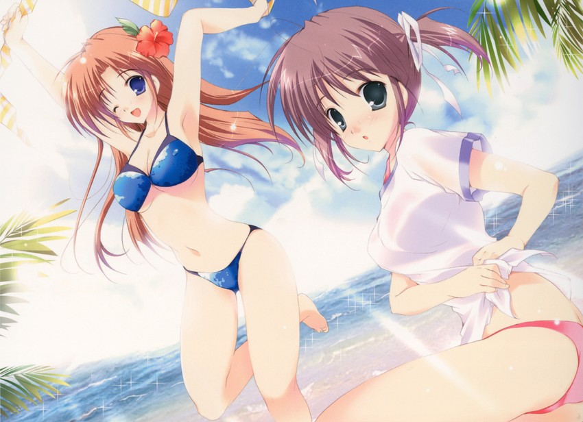 asagiri mai and takamizawa natsuki (yoake mae yori ruri iro na) drawn by mikeou