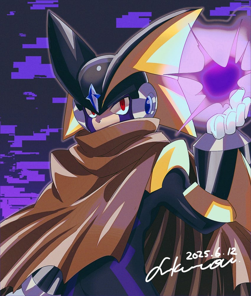 bass.exe (mega man and 1 more) drawn by baron-0628