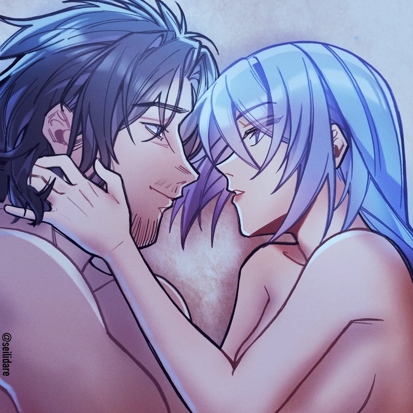 clive rosfield and jill warrick (final fantasy and 1 more) drawn by seilidare