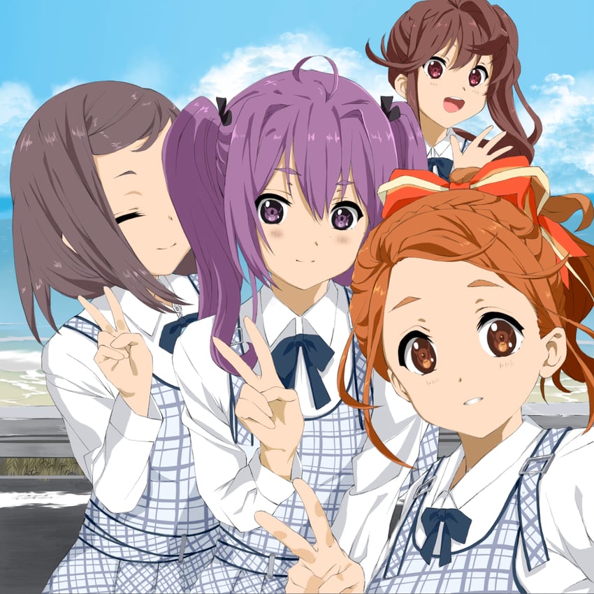 toda jun, kono miyako, hiiragi tsubomi, and tojo yuki (22/7) drawn by morinomiya_ruri