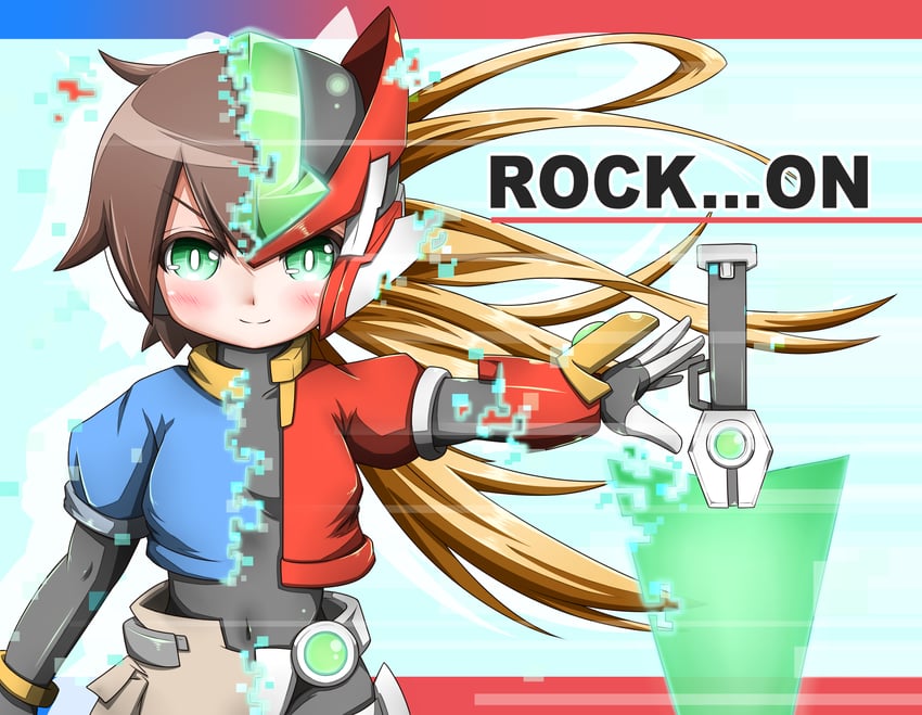 aile and model zx (mega man and 1 more) drawn by takaramono