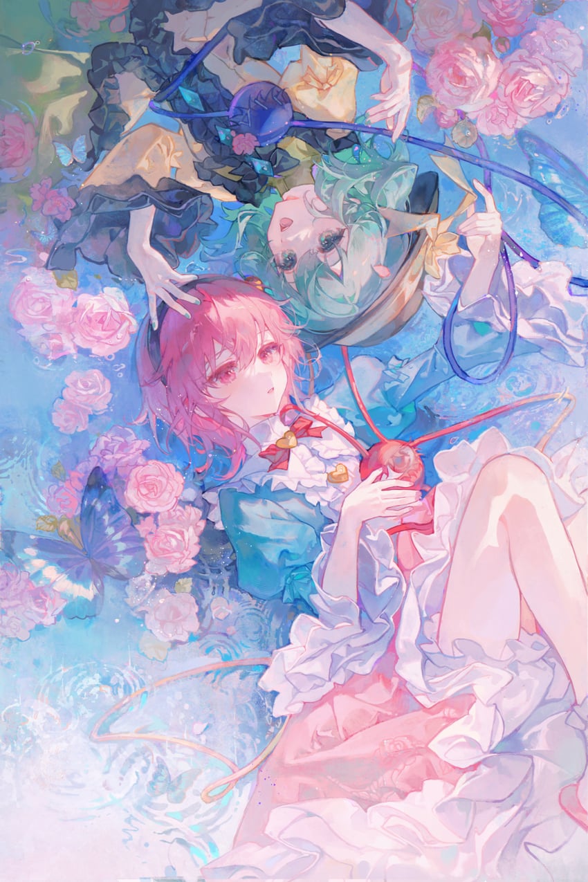 komeiji koishi and komeiji satori (touhou) drawn by maccha_(mochancc)