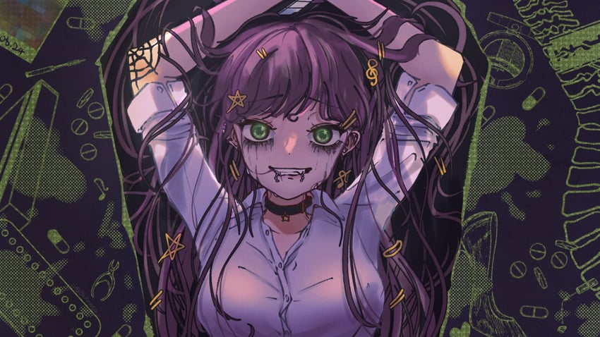 miori celesta (indie virtual youtuber and 1 more) drawn by raki_(raki_gaki)