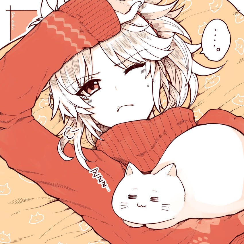 mordred (fate and 1 more) drawn by aruti