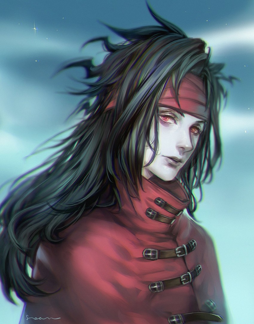 vincent valentine (final fantasy and 1 more) drawn by soan9