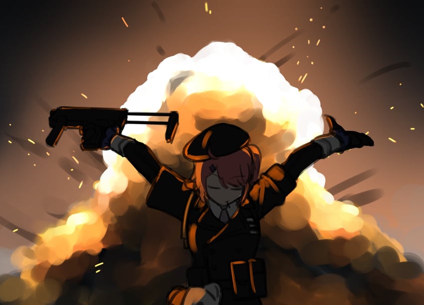 mp7 and cheeta (girls' frontline and 1 more) drawn by missileer