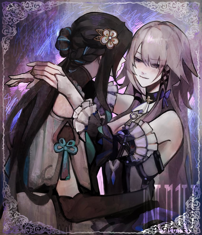 herta, the herta, and ruan mei (honkai and 1 more) drawn by inu11u