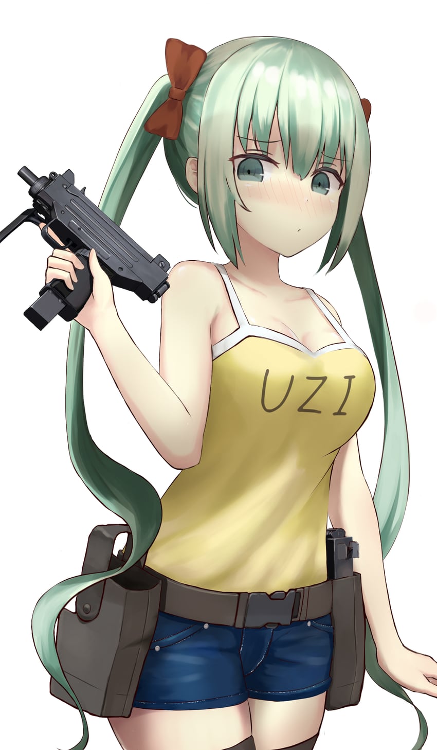 micro uzi (girls' frontline) drawn by core_(pusn3354)