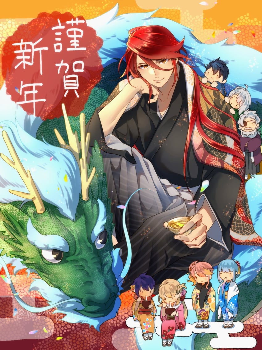 agnes claudel, van arkride, aaron wei, judith lanster, risette twinings, and 3 more (eiyuu densetsu and 2 more) drawn by mikamikiseki