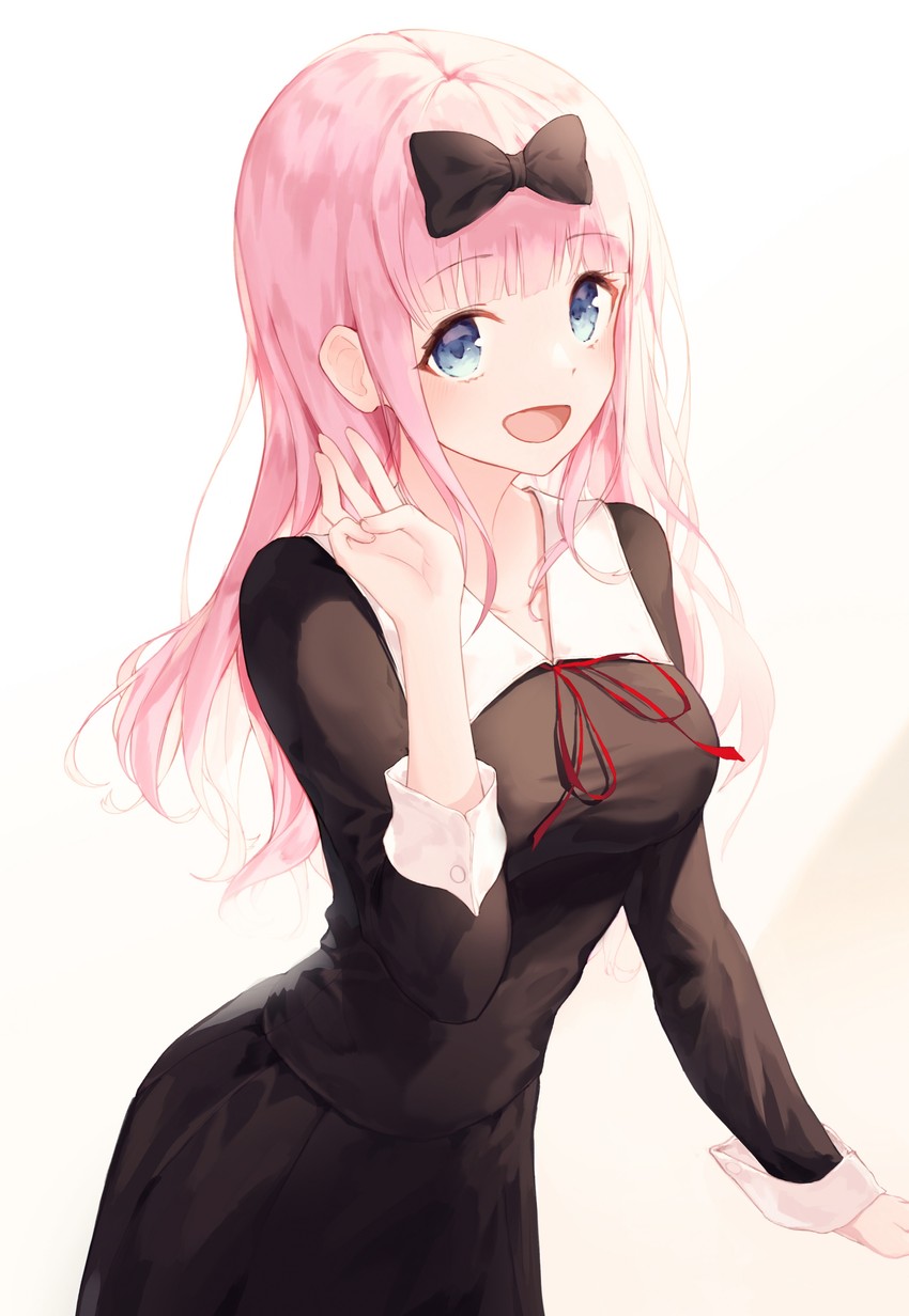 fujiwara chika (kaguya-sama wa kokurasetai ~tensai-tachi no renai zunousen~) drawn by godoju
