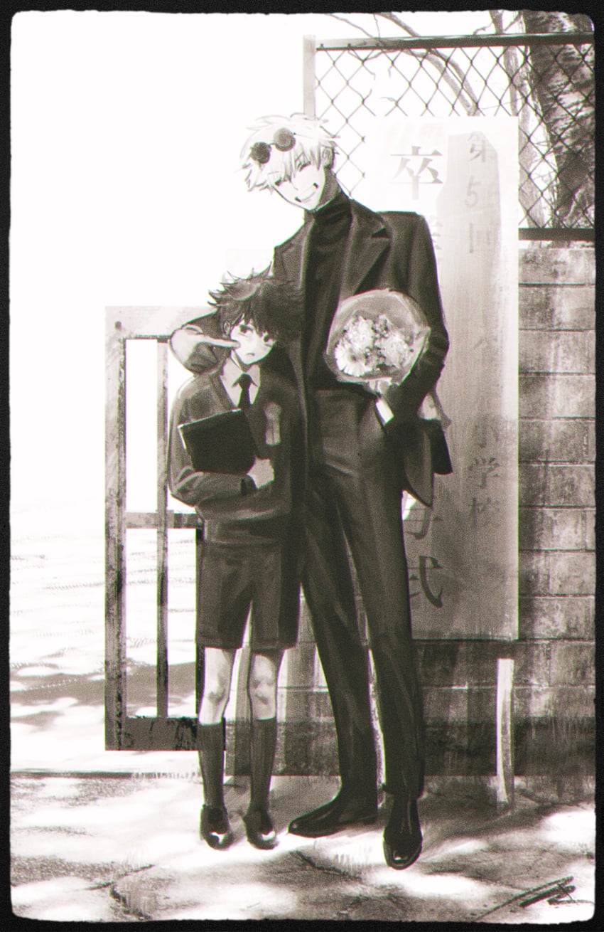 gojou satoru and fushiguro megumi (jujutsu kaisen) drawn by nazumu_(user_jnse8833)