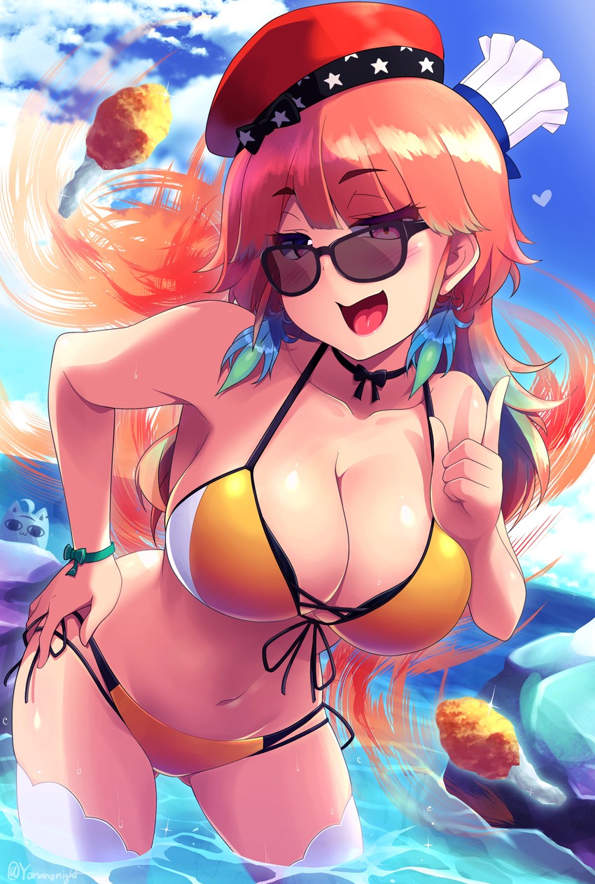 takanashi kiara and miteiru (hololive and 1 more) drawn by yoru_no_night