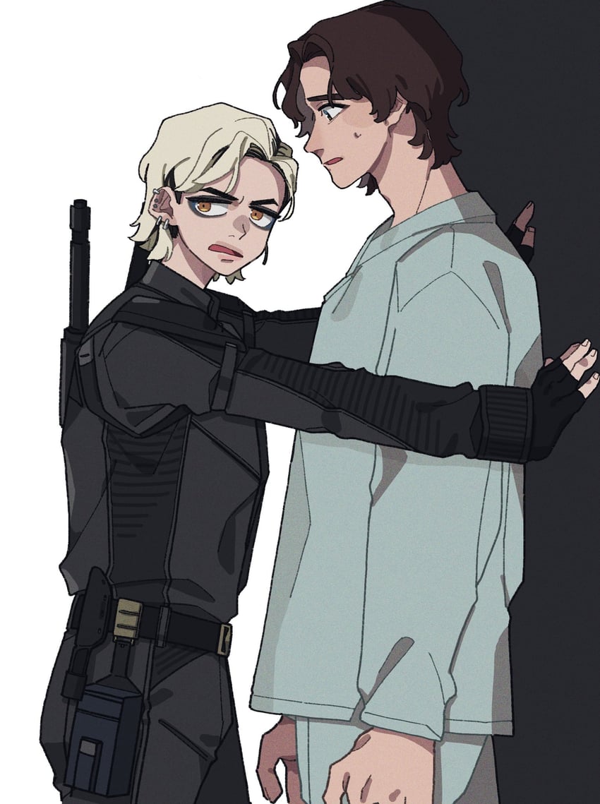 sentry and yelena belova (marvel and 2 more) drawn by sweetp247
