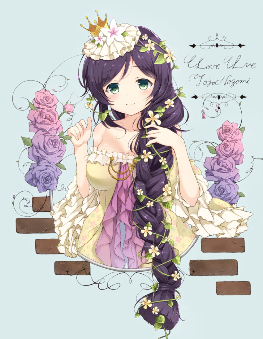 tojo nozomi (love live! and 2 more) drawn by sakura_honoka_(srhk0623)