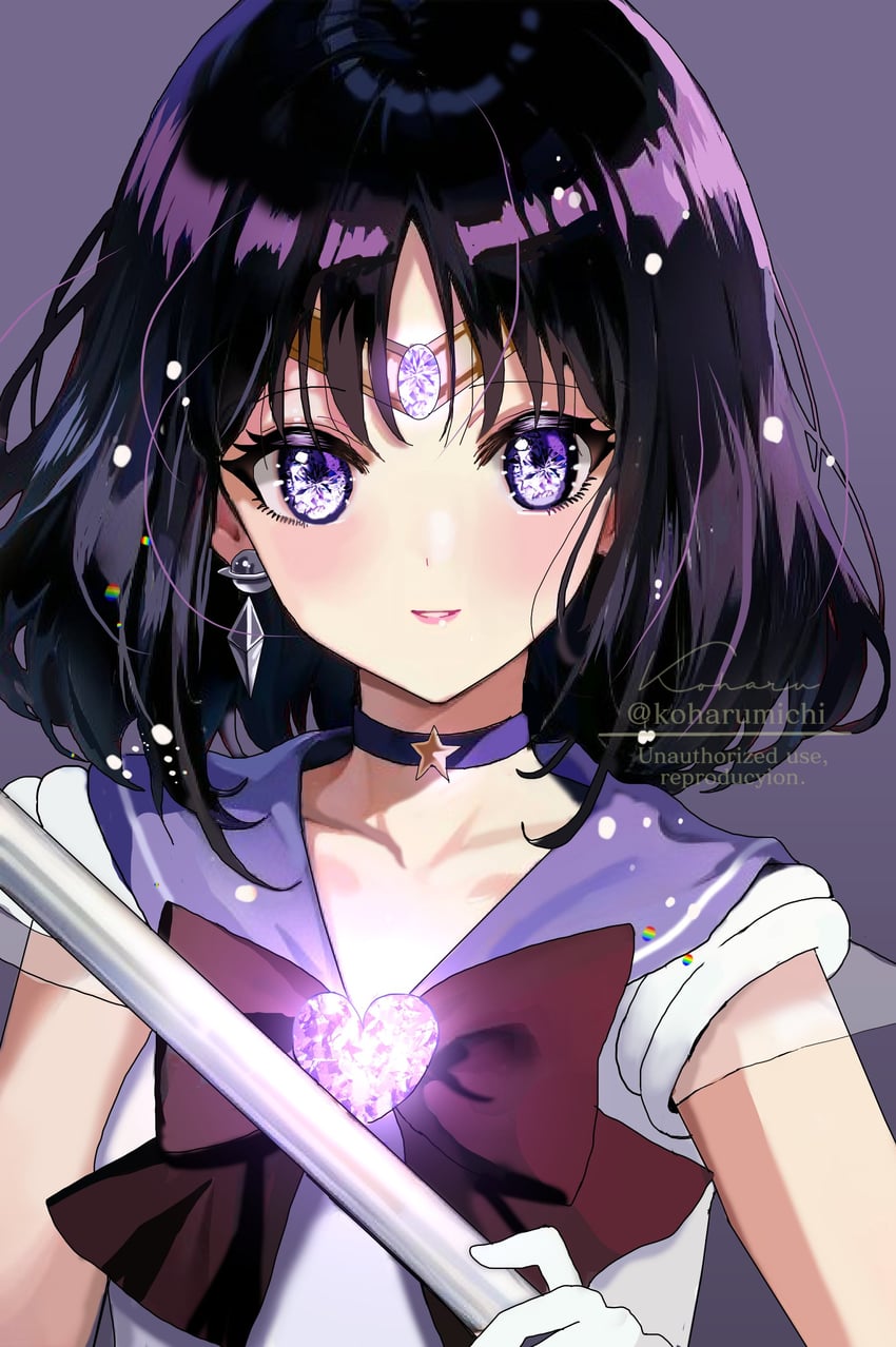 tomoe hotaru, sailor saturn, and super sailor saturn (bishoujo senshi sailor moon) drawn by koharumichi