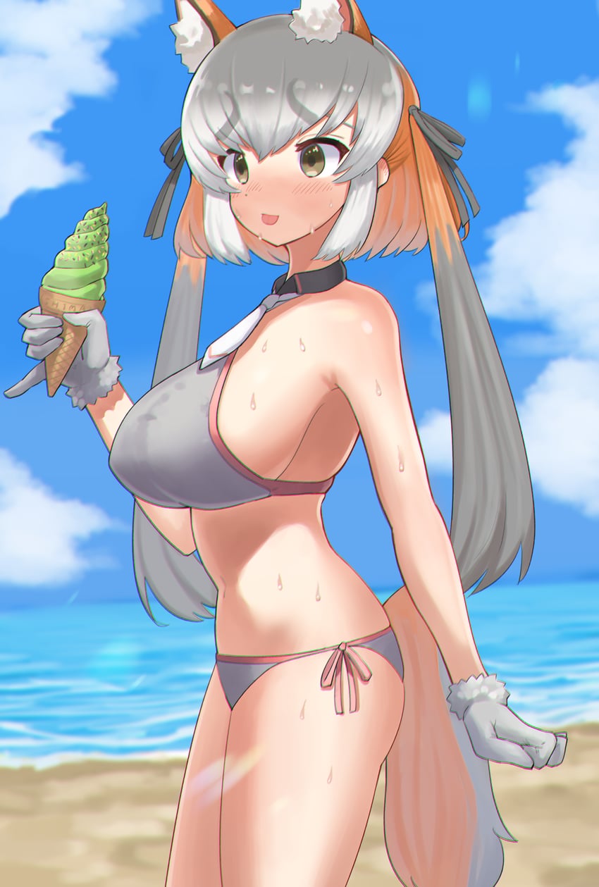 island fox (kemono friends and 1 more) drawn by zuchi00
