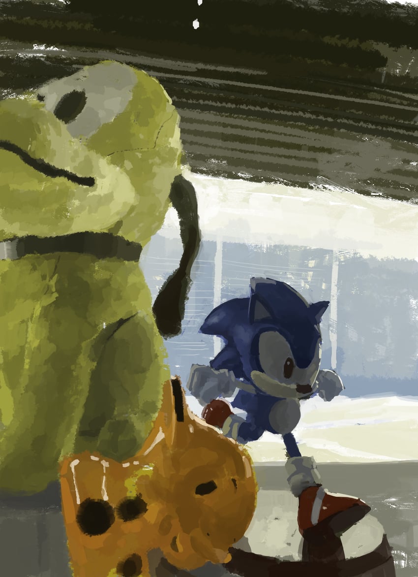 classic sonic and pluto (sonic and 1 more) drawn by slow_d