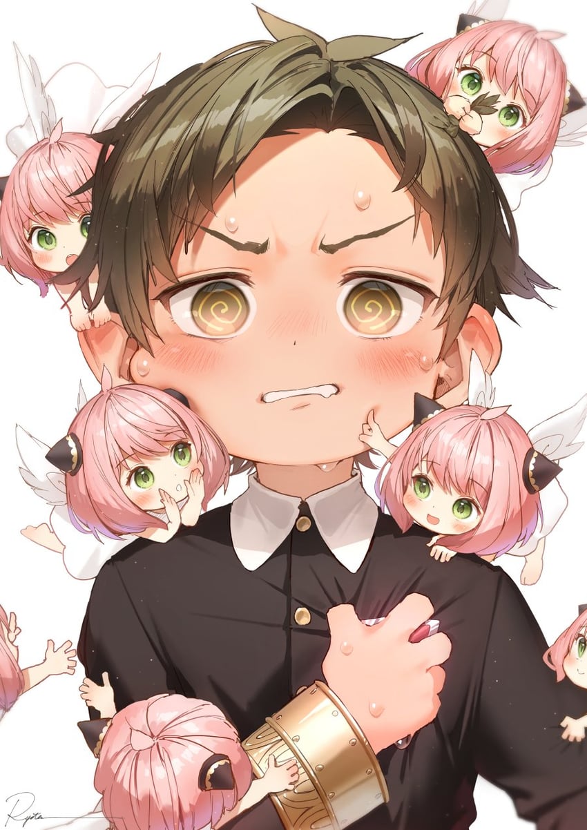 anya and damian desmond (spy x family) drawn by ryota_(ry_o_ta)