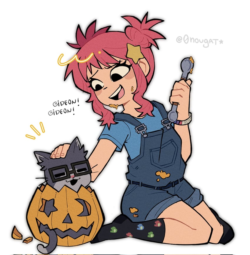crewmate, red, ramona flowers, blue, gideon graves, and 2 more (scott pilgrim and 2 more) drawn by 0nougat