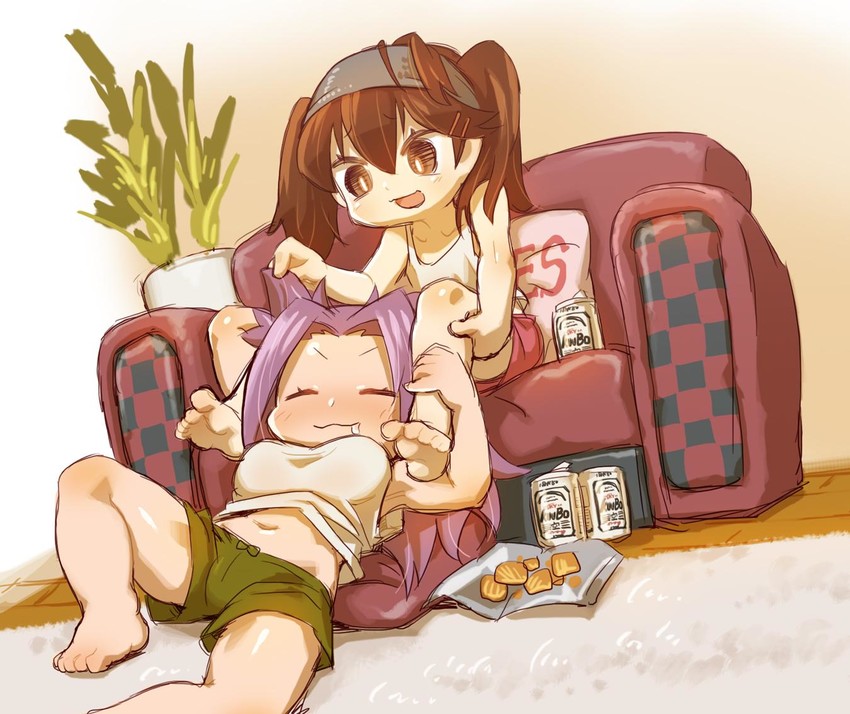 ryuujou and jun'you (kantai collection) drawn by chaki_(teasets)