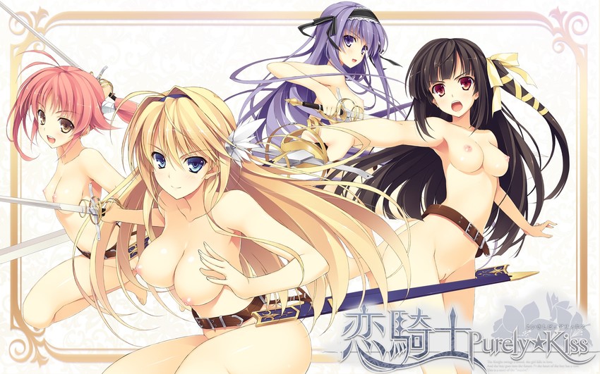 fujimori yuu, elcia harvence, shidou mana, and kazama akari (koikishi purely kiss) drawn by yuuki_hagure
