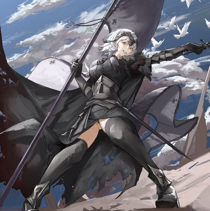 jeanne d'arc alter (fate and 1 more) drawn by zuraa_(naunau_seijin)