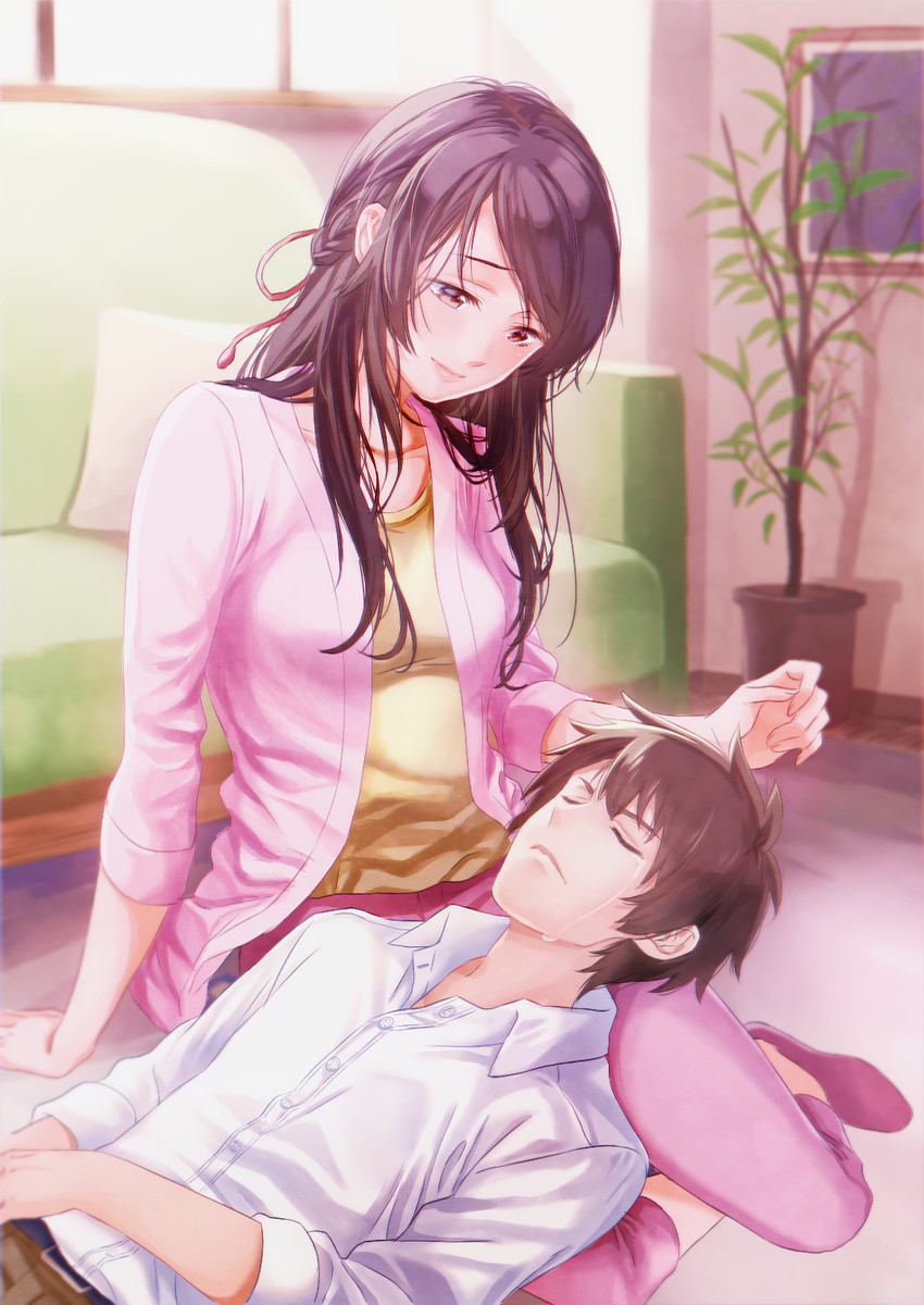 miyamizu mitsuha and tachibana taki (kimi no na wa.) drawn by umiyama