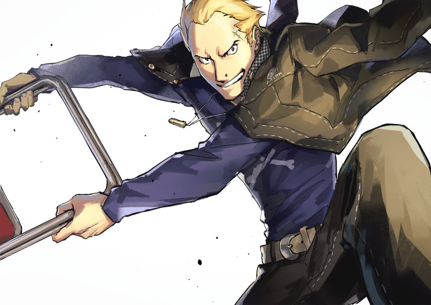 tatsumi kanji (persona and 1 more) drawn by ssssantn
