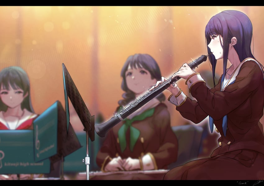 yoroizuka mizore (hibike! euphonium) drawn by kuzia_(atarayo)
