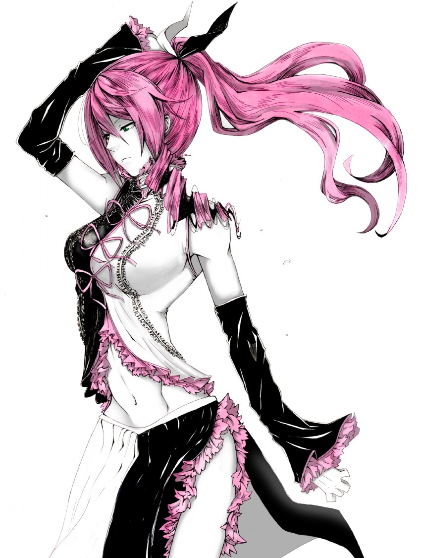 megurine luka (vocaloid and 1 more) drawn by kaname