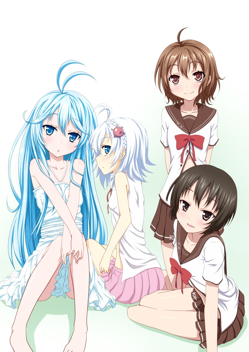 touwa erio, mifune ryuuko, maekawa, and hoshimiya yashiro (denpa onna to seishun otoko) drawn by iyakun