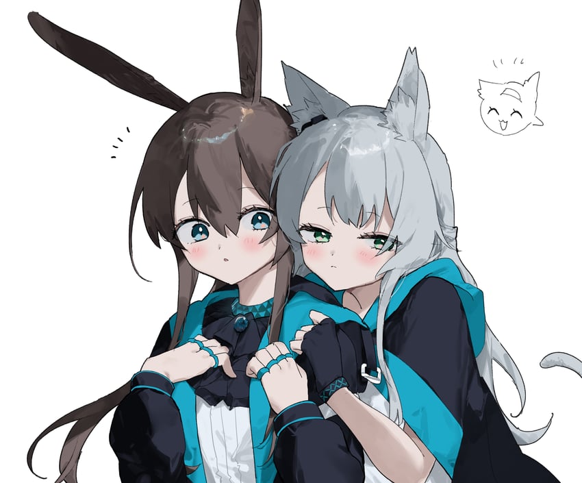 amiya, rosmontis, and blaze (arknights) drawn by match_bou_(match_match03)