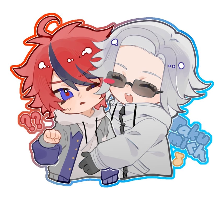 aotsuki eito and sumino takumi (the hundred line -last defense academy-) drawn by shatang20993556