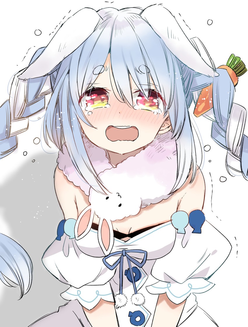 usada pekora and don-chan (hololive) drawn by mito_(go!go!king!)