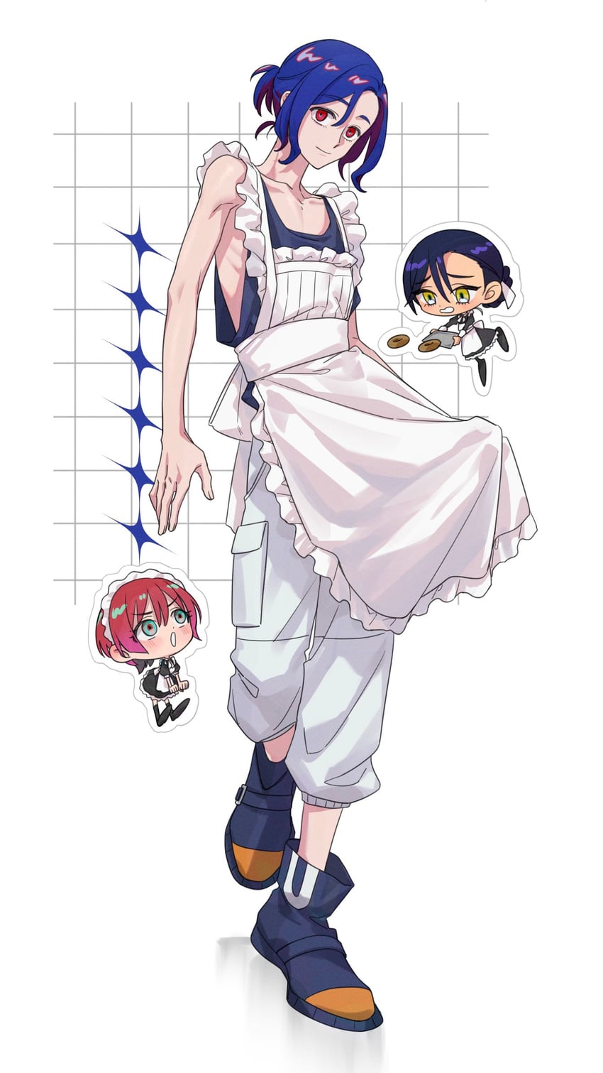 amate yuzuriha, shuji ito, and nyaan (gundam and 1 more) drawn by kanmi0503